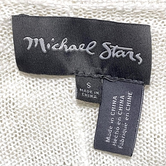 Michael Stars Woman White Open Cardigan Size S - Picture 9 of 9